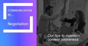 Communication in Negotiation