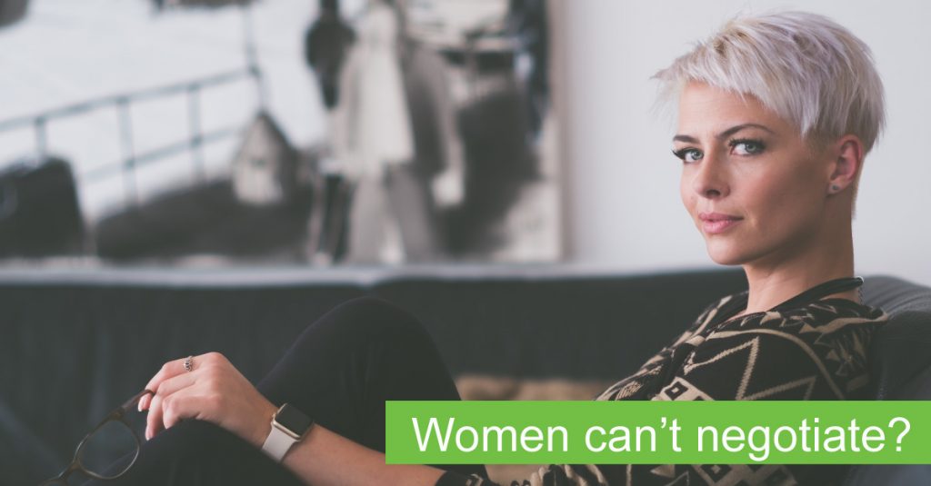 Women cant negotiate