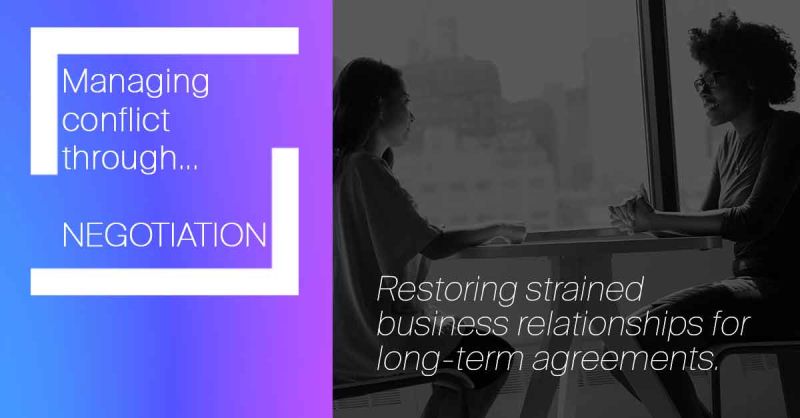 restoring strained business relationship