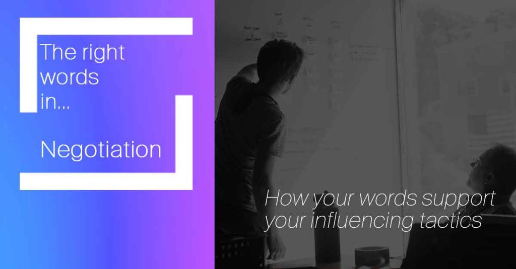 words influencing negotiation